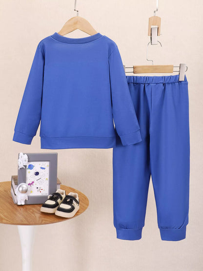 Children's Graphic Long Sleeve Top and Pants Set