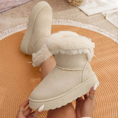 Round Toe Platform Boots