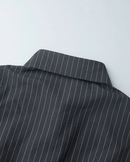 Striped Long Sleeve Shirt Dress