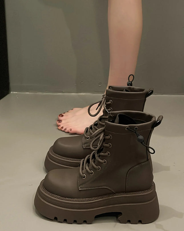 Lace Up Platform Boots