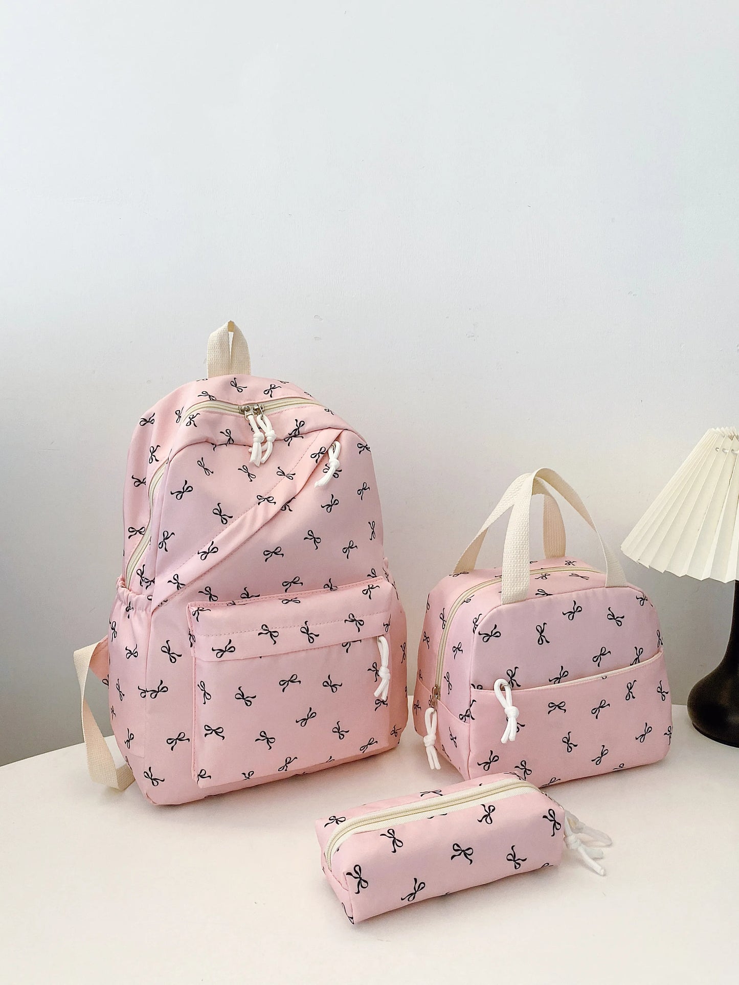 Bow Print 3-Piece Bag Set 