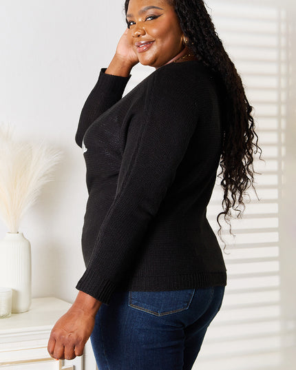 Sequin Graphic Dolman Sleeve Knit Top