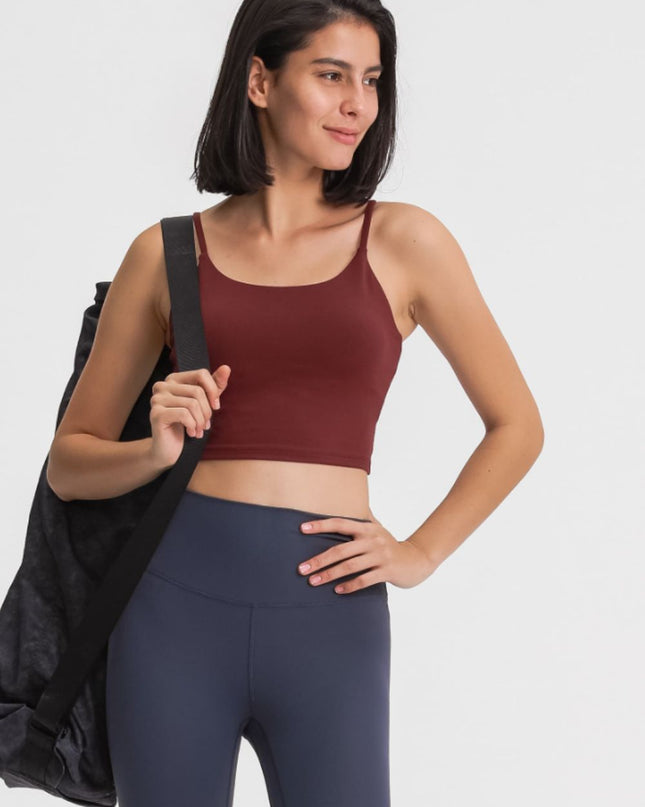 Millennia Feel Like Skin Scoop Neck Sports Cami