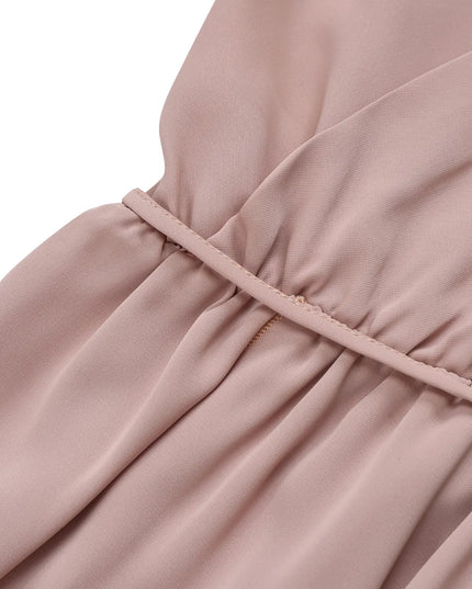 Honey Tied Surplice Sleeveless Midi Cami Dress