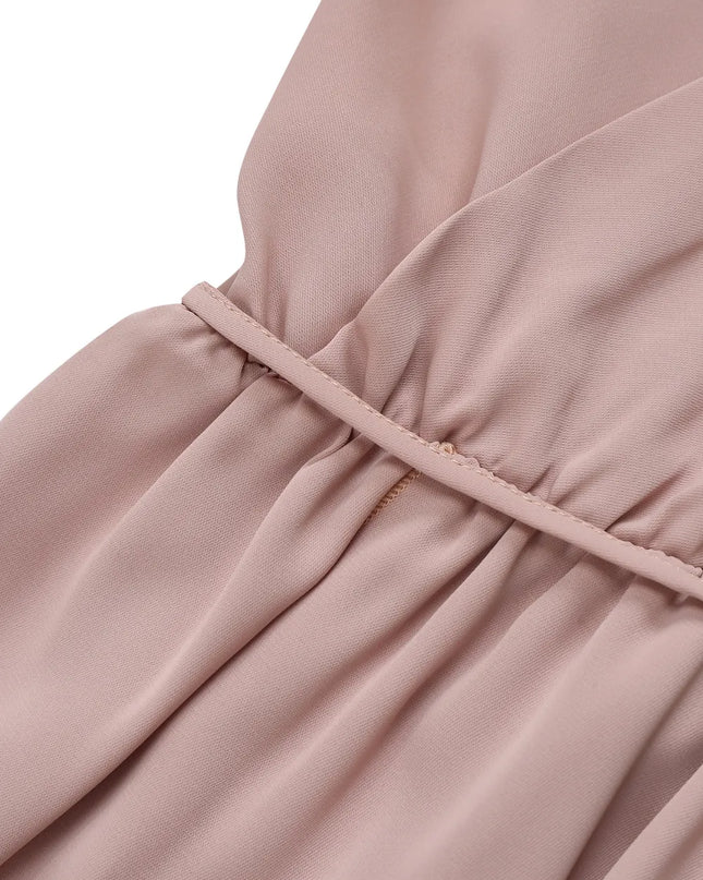 Honey Tied Surplice Sleeveless Midi Cami Dress