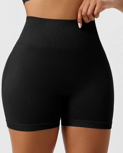 High Waist Shaping Shorts Black
