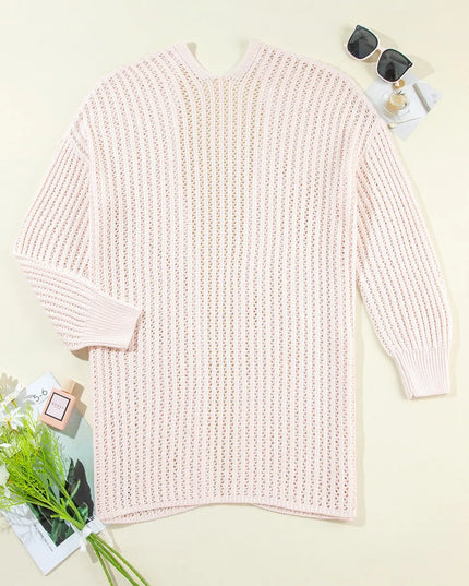 Open Front Long Sleeve Cardigan