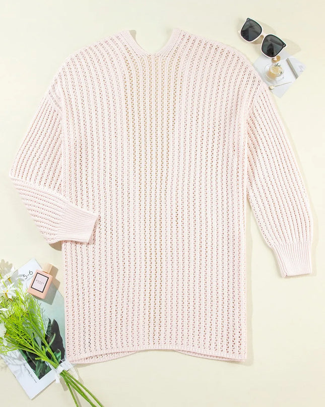 Open Front Long Sleeve Cardigan