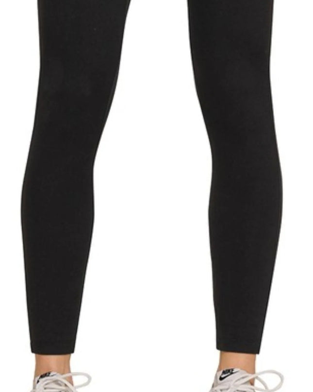 Zenana Microfiber Waistband Leggings