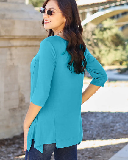 Basic Bae Full Size Round Neck Pocketed T-Shirt