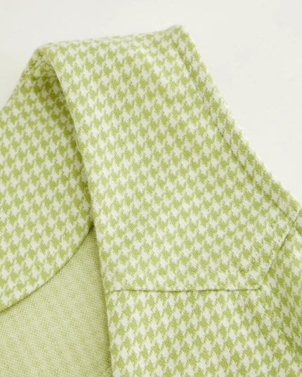 Gingham Button-Front A-Line Mini Dress