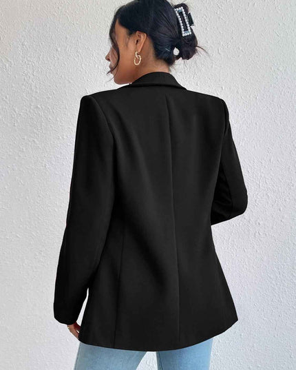 Shawl Collar Long Sleeve Blazer