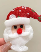 Snowflake Christmas Hat Old Man-brooch