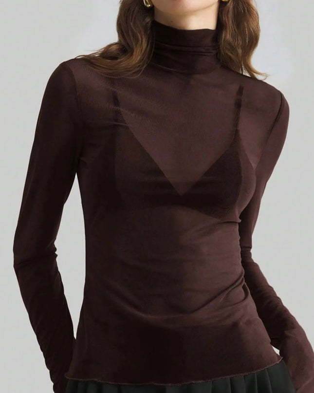 Turtleneck Long Sleeve Top