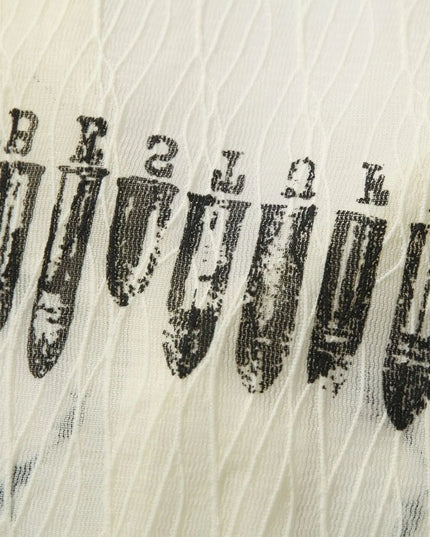 Men's Abstract Print Button-Up Shirt