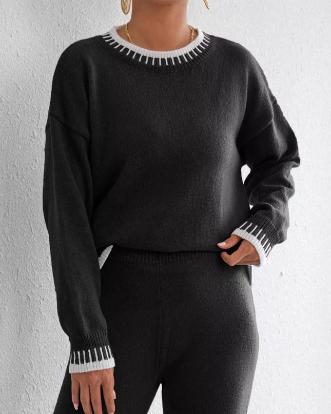 Relaxed Fit Long Sleeve Sweater