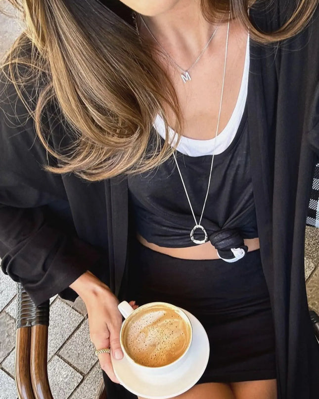 Cami Shorts and Open Front Cardigan Three Piece Set