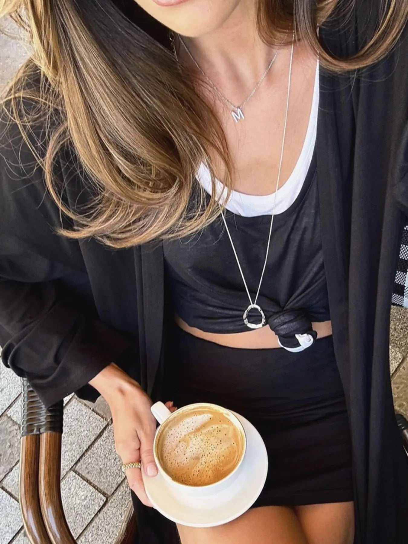 Cami Shorts and Open Front Cardigan Three Piece Set