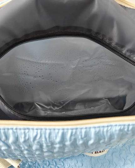 Textured Nylon Travel Bag