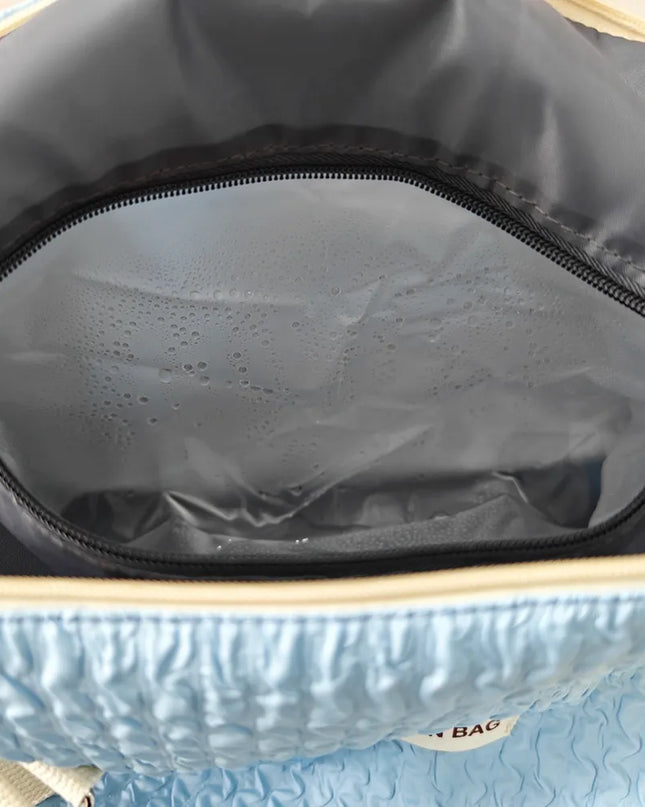 Textured Nylon Travel Bag