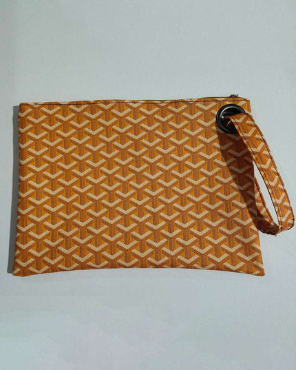 Carry Your Love Plaid Wristlet Tangerine One Size