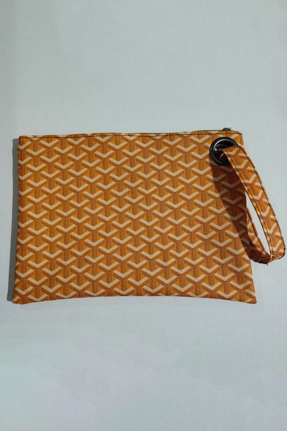 Carry Your Love Plaid Wristlet Tangerine One Size