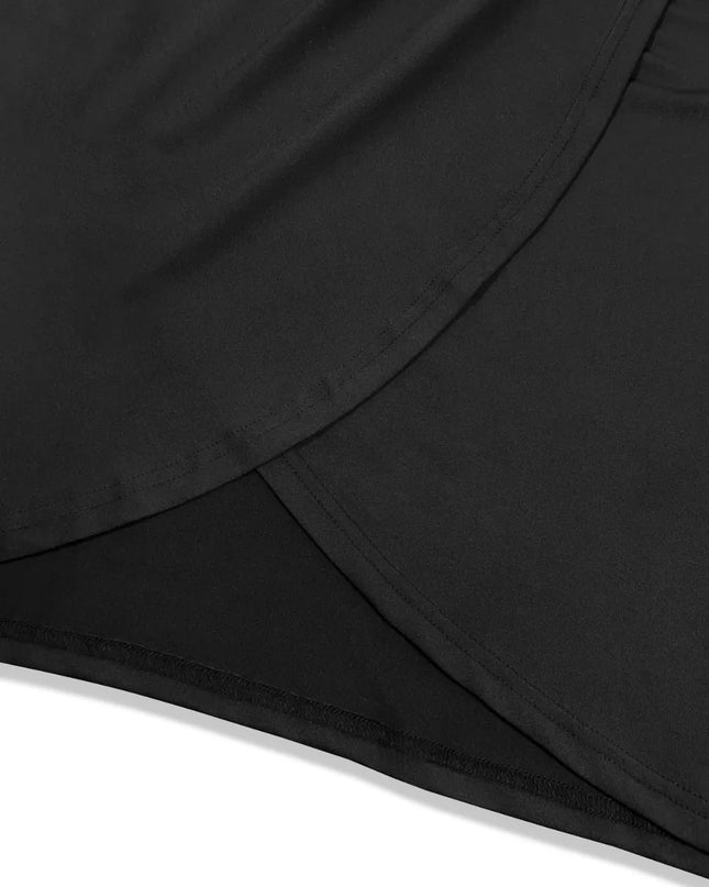 Plus Size Twisted One Shoulder Sleeveless Midi Dress 