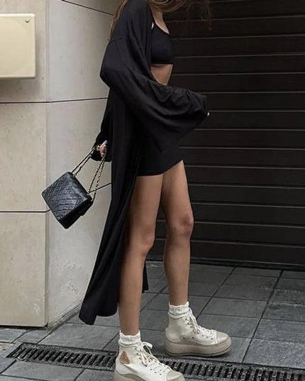 Cami Shorts and Open Front Cardigan Three Piece Set