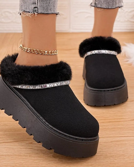Round Toe Platform Boots