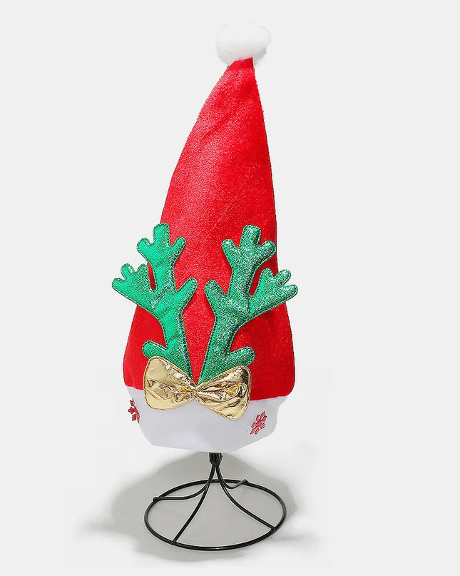 2 Piece Antler Christmas Hat with pompom
