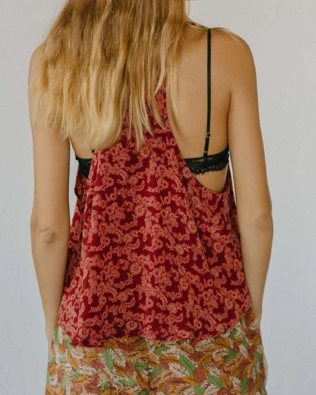Printed Scoop Neck Tank 