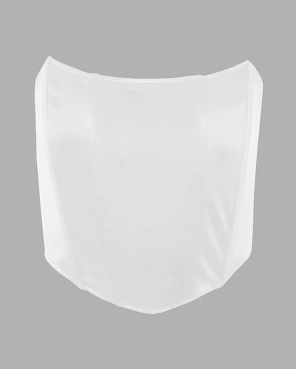 Tube Cropped Top White