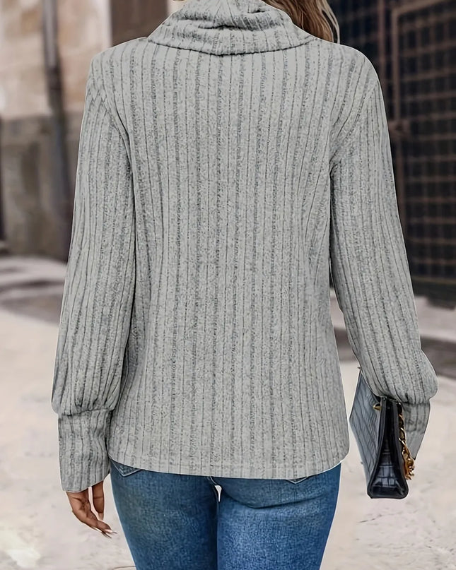 Turtleneck Long Sleeve T-Shirt