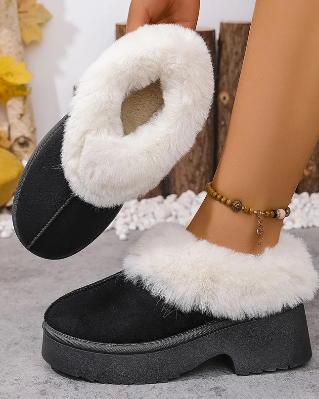 Cozy Fur-Lined Winter Platform Boots