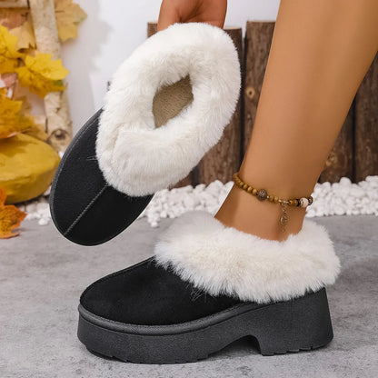 Cozy Fur-Lined Winter Platform Boots