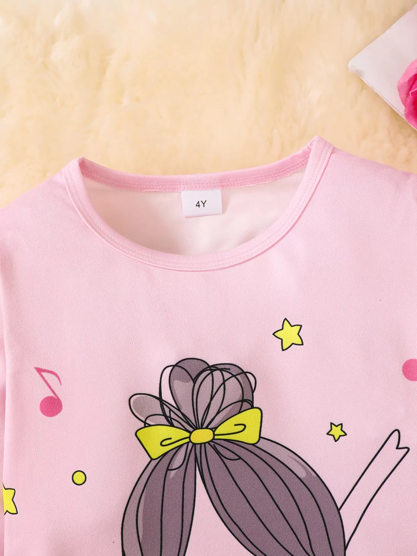 Children's Graphic Long Sleeve Top and Pants Set