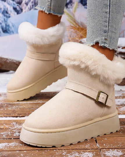 Round Toe Platform Boots