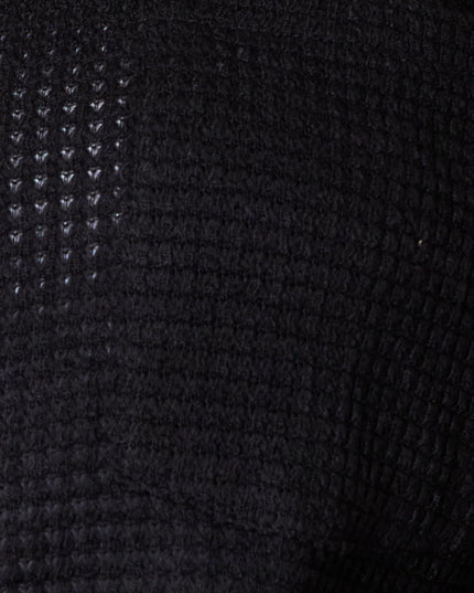 Double Take Waffle-Knit Collared Neck Dropped Shoulder Shirt