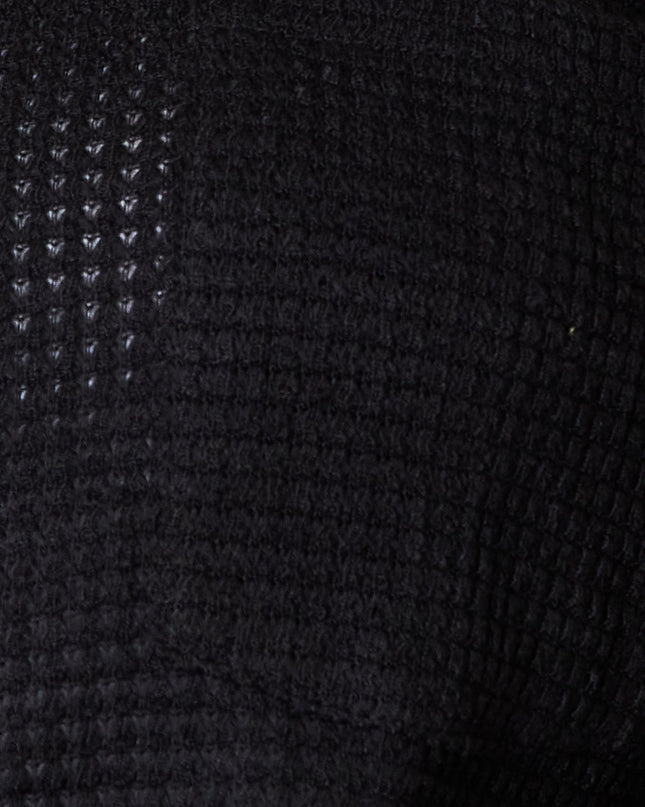 Double Take Waffle-Knit Collared Neck Dropped Shoulder Shirt