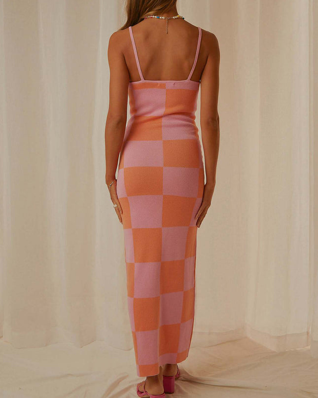 Spaghetti Strap Maxi Sweater Dress