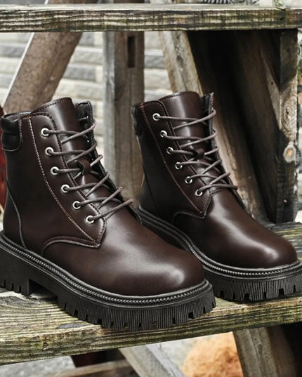 Lace Up Platform Boots