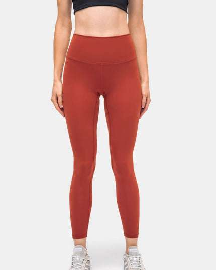 Millennia Invisible Pocket Sports Leggings Brick Red