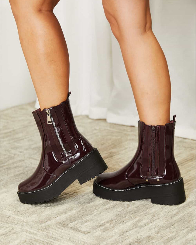 Forever Link Side Zip Platform Boots