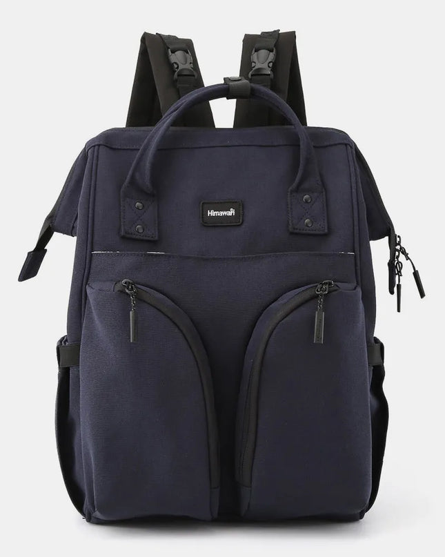 Himawari Waterproof Backpack Bag with Multilayer Pockets Navy One Size
