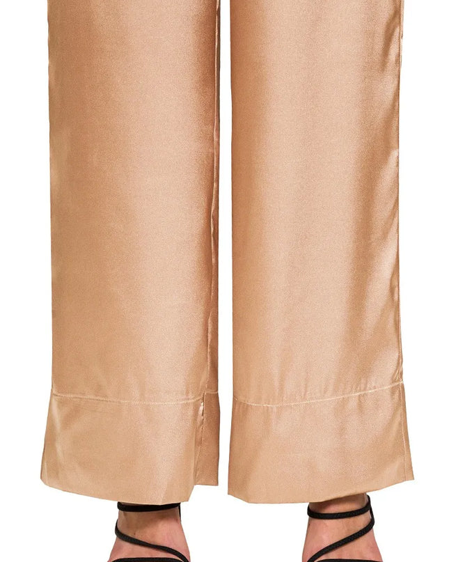 Zenana Wide-Leg Satin Pants