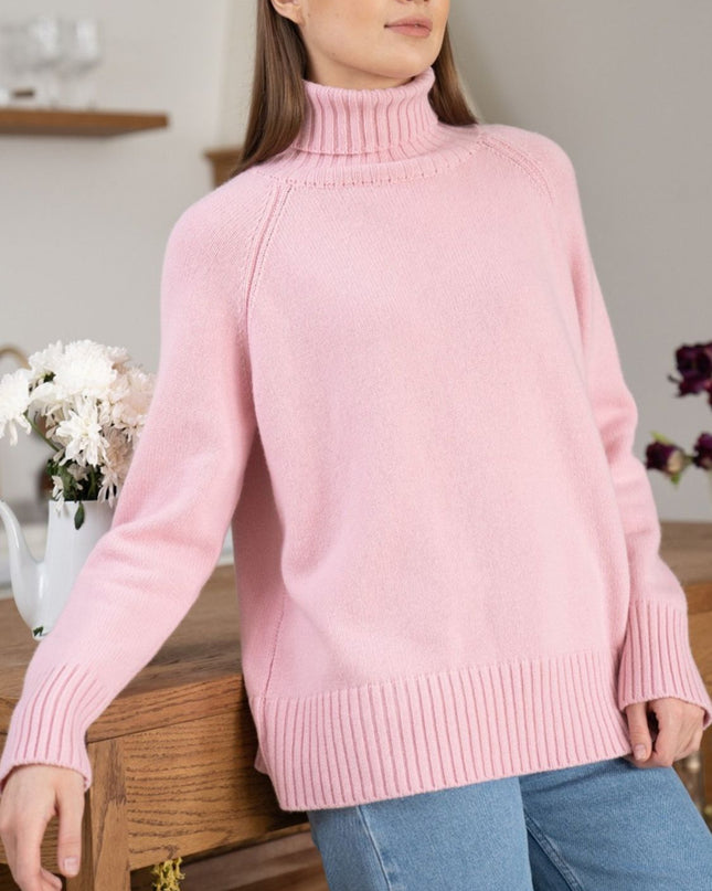 Turtle Neck Raglan Sleeve Sweater