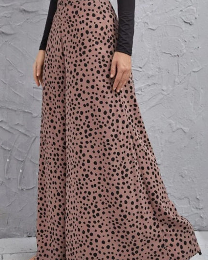 Animal Print High-Rise Culottes