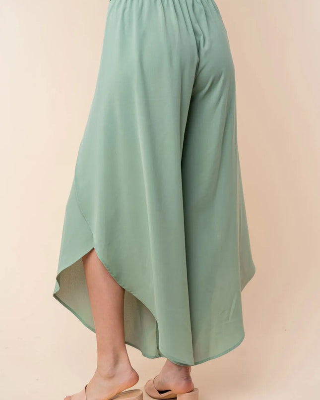 White Birch High Waisted Woven Pants