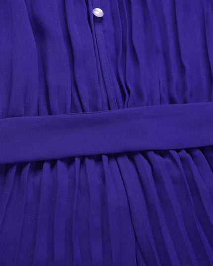 Cutout Tied Pleated Sleeveless Jumpsuit