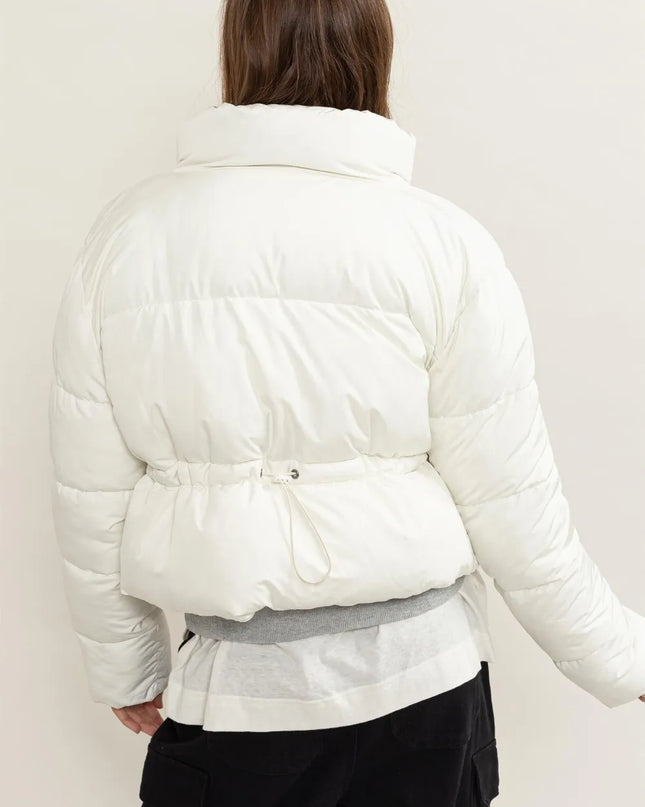 HYFVE Quilted Back Drawstring Puffer Jacket